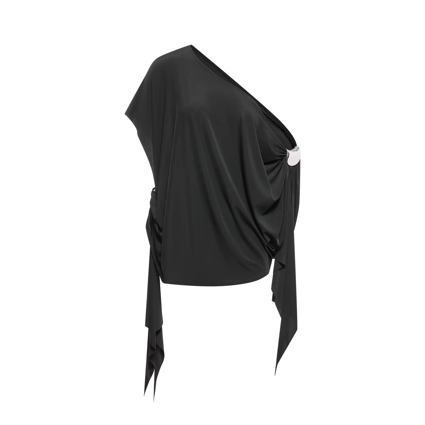 DUYQ "Mountain Awakening Rain Latin" 018 Bilateral Hollow Flying Sheet Top National Standard Women's Latin Dance Practice Suit