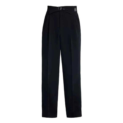 DONGXIN Men's Belt Design High Waist Radish Pants Straight Pants Practice Pants NK560