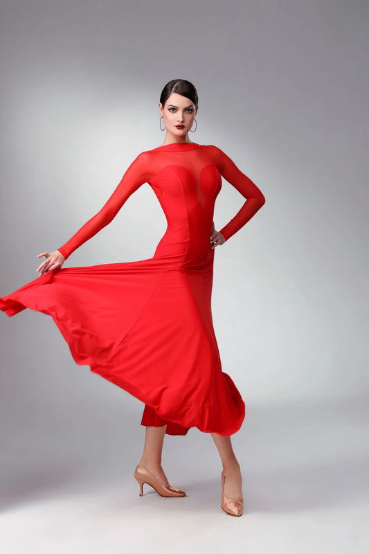 TID. M348 performance clothes national ballroom dance clothes, dresses, and performance clothes can be customized