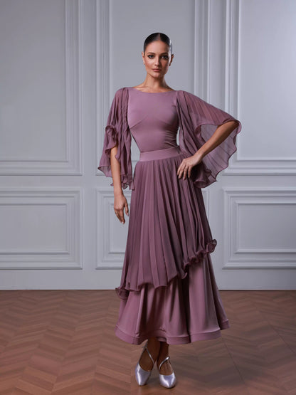 TID modern dance practice suit women's new pleated skirt fashion dance clothes ballroom dance skirt