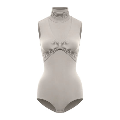 DUYQ welfare single product 029 sleeveless pile collar Basics top national standard Latin dance suit