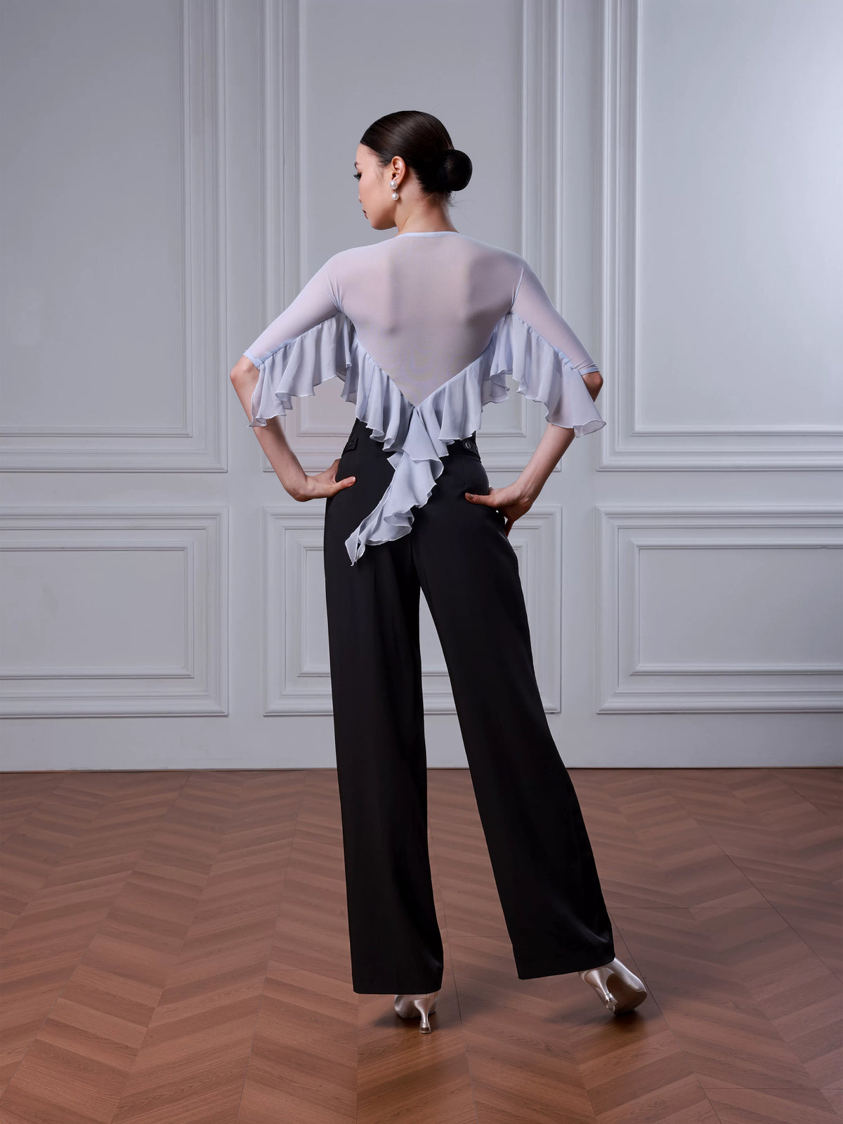 TID women's top high-end floating sleeve dance suit professional ballroom dance practice clothing B086/M001