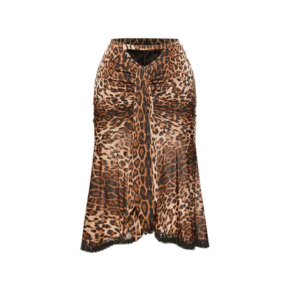 DUYQ "Leopard Hidden, Xia Ying" Latin 011 Teacher's Loose Top National Standard Women's Latin Dance Practice Suit - Mine·Jas
