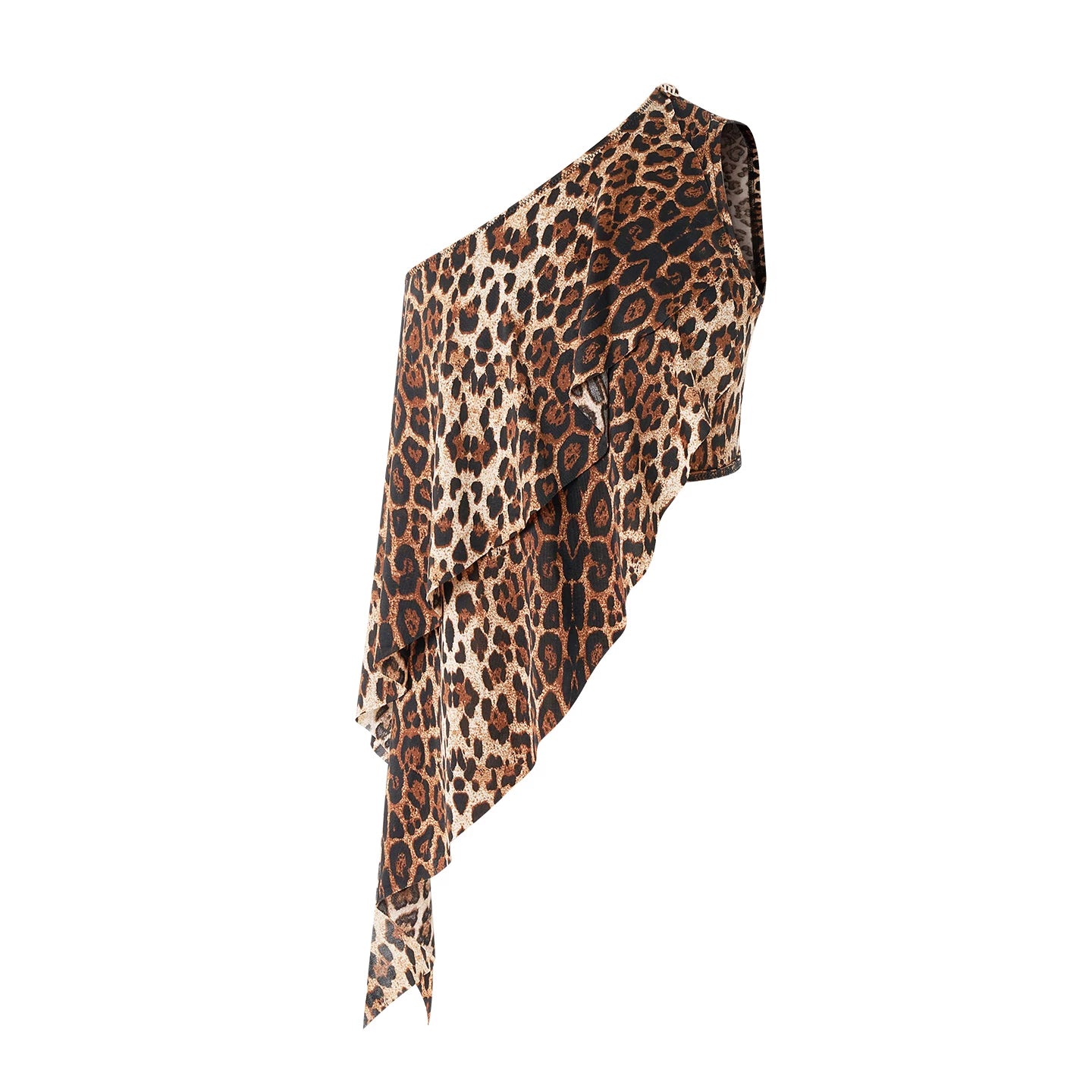 DUYQ children's style "Leopard Hidden Xia Ying" 008 streamer tube top Latin dance girls practice clothes - Mine·Jas