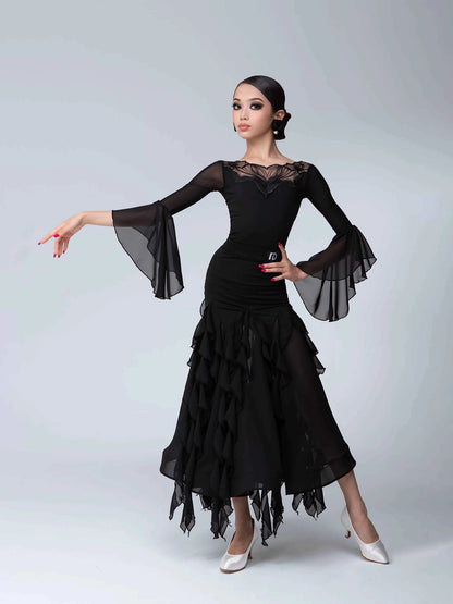 TID children's modern dance skirt senior national ballroom dance performance suit girls dance suit