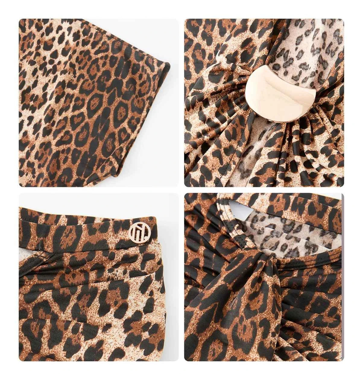 DUYQ "Leopard Hidden, Xia Ying" Latin 011 Teacher's Loose Top National Standard Women's Latin Dance Practice Suit - Mine·Jas