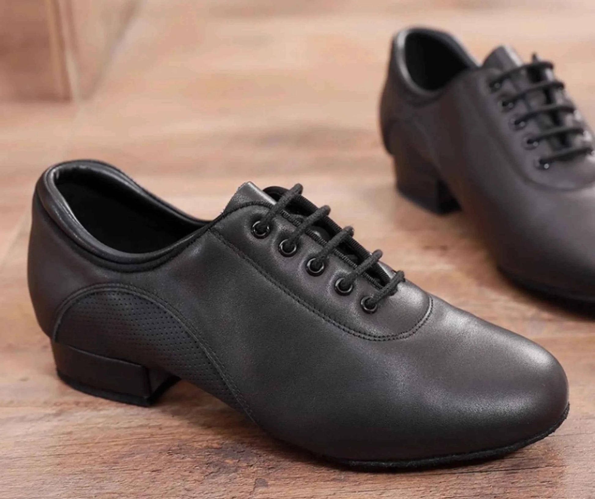 DRH-301 Men's Adult  Ballroom Dance Shoes Leather Waltz Dance Shoes
