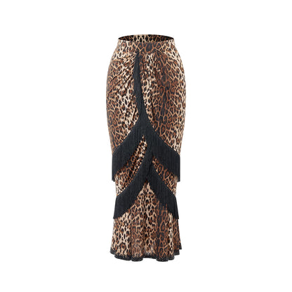 DUYQ "Leopard Hidden, Xia Ying" Modern 011 Basic Splicing Top National Standard Women's Modern Dance Practice Suit Professional