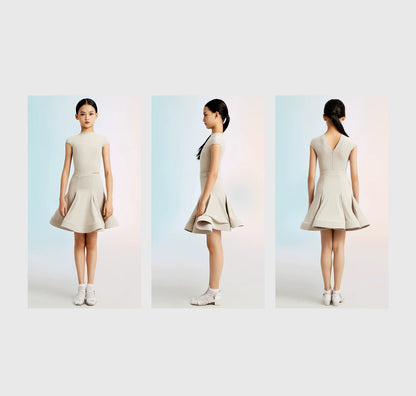 MLX "Cloud Velvet Glacier Grey" Children's New Latin Dance Competition Clothing Girls' Dance Grading Test Uniform