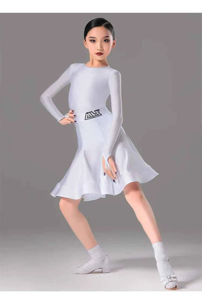 MLX children's Latin dance costumes children's competition grading regulations professional national standard dance performance costumes
