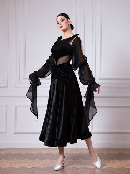TID women's high-end dance performance suit ballroom dance swing dress