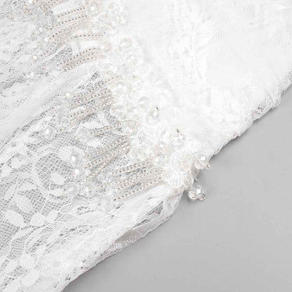BD2628 one-shoulder lace slim dress