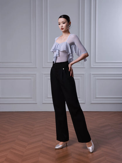 TID women's top high-end floating sleeve dance suit professional ballroom dance practice clothing B086/M001