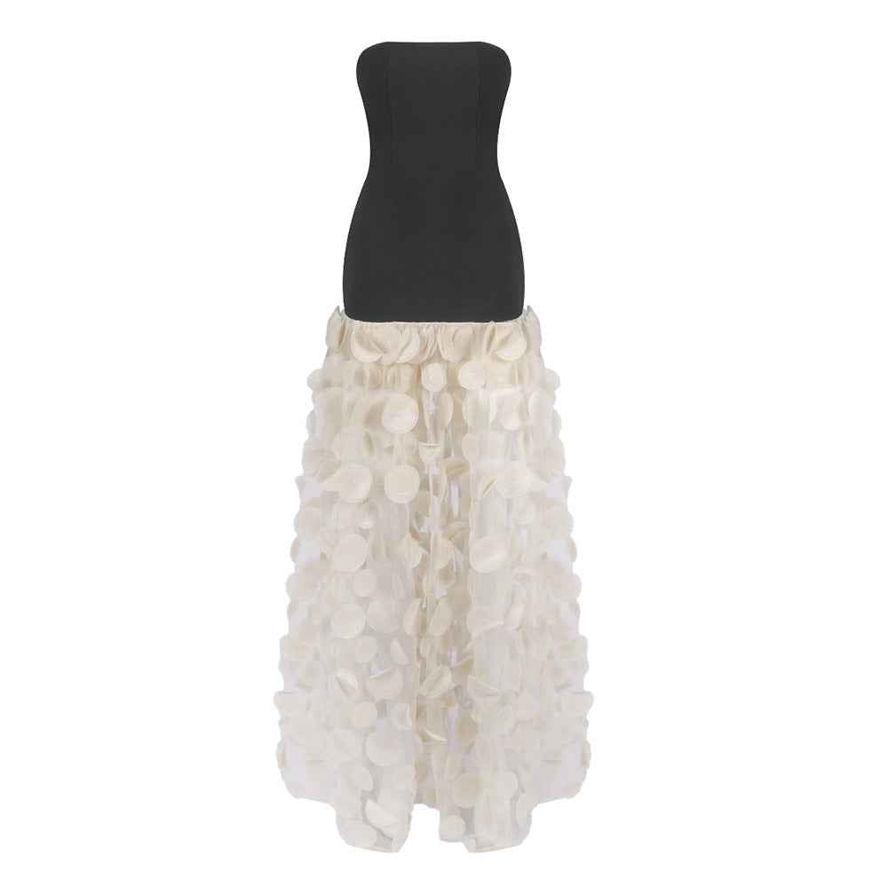BD2627 floral long skirt