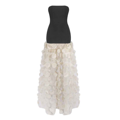 BD2627 floral long skirt