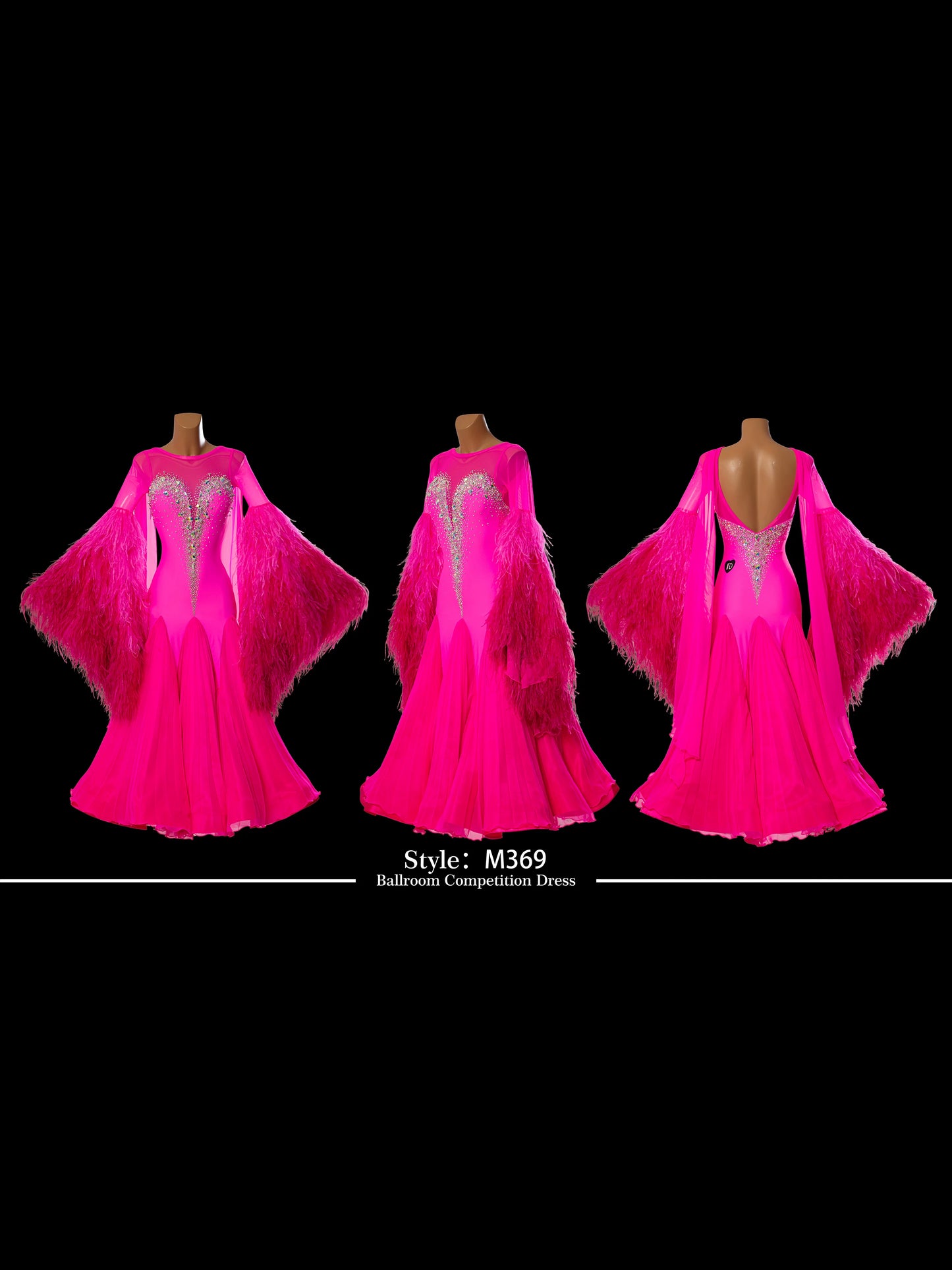 TID M369 women's ballroom dance dress ballroom dance professional competition costume - Mine·Jas