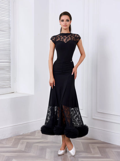 TID female ballroom dance skirt and top national standard practice suit B058/S037