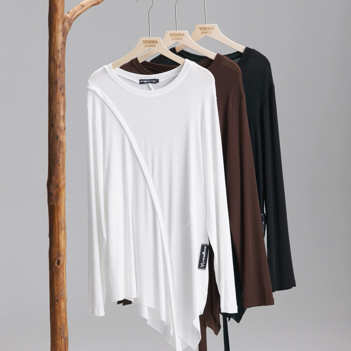 VERNAxBANGGIRL.VA005 Men's Loose Latin Practice Top, Skin-Friendly Fabric - Mine·Jas