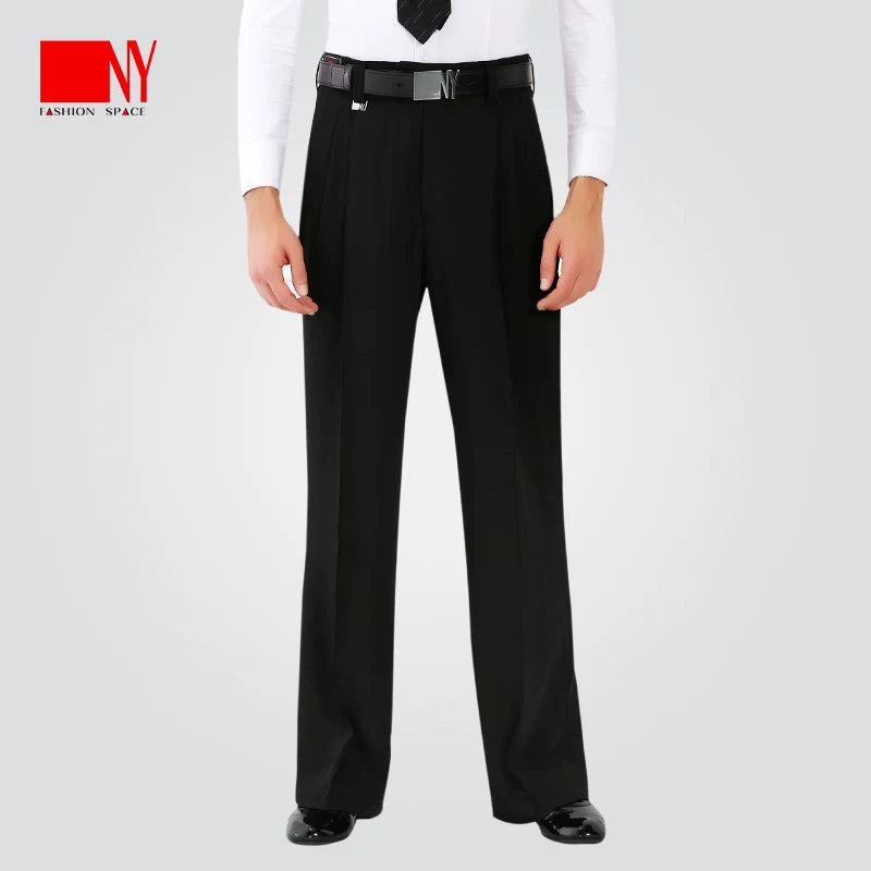 NY Fashion Men's Long Pants Latin Ballroom Dance Competition Practice Pants 21112K