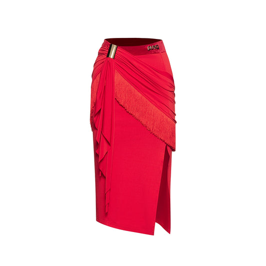 DUYQ [NSAD] 004 Rumba Kink Split Skirt Latin Women's Practice Suit Professional Premium New Product