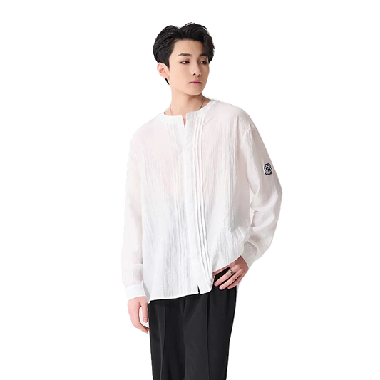 BOBO boys' new Latin dance clothes, professional tops, adult practice clothes, art test performance training clothes, men's shirts
