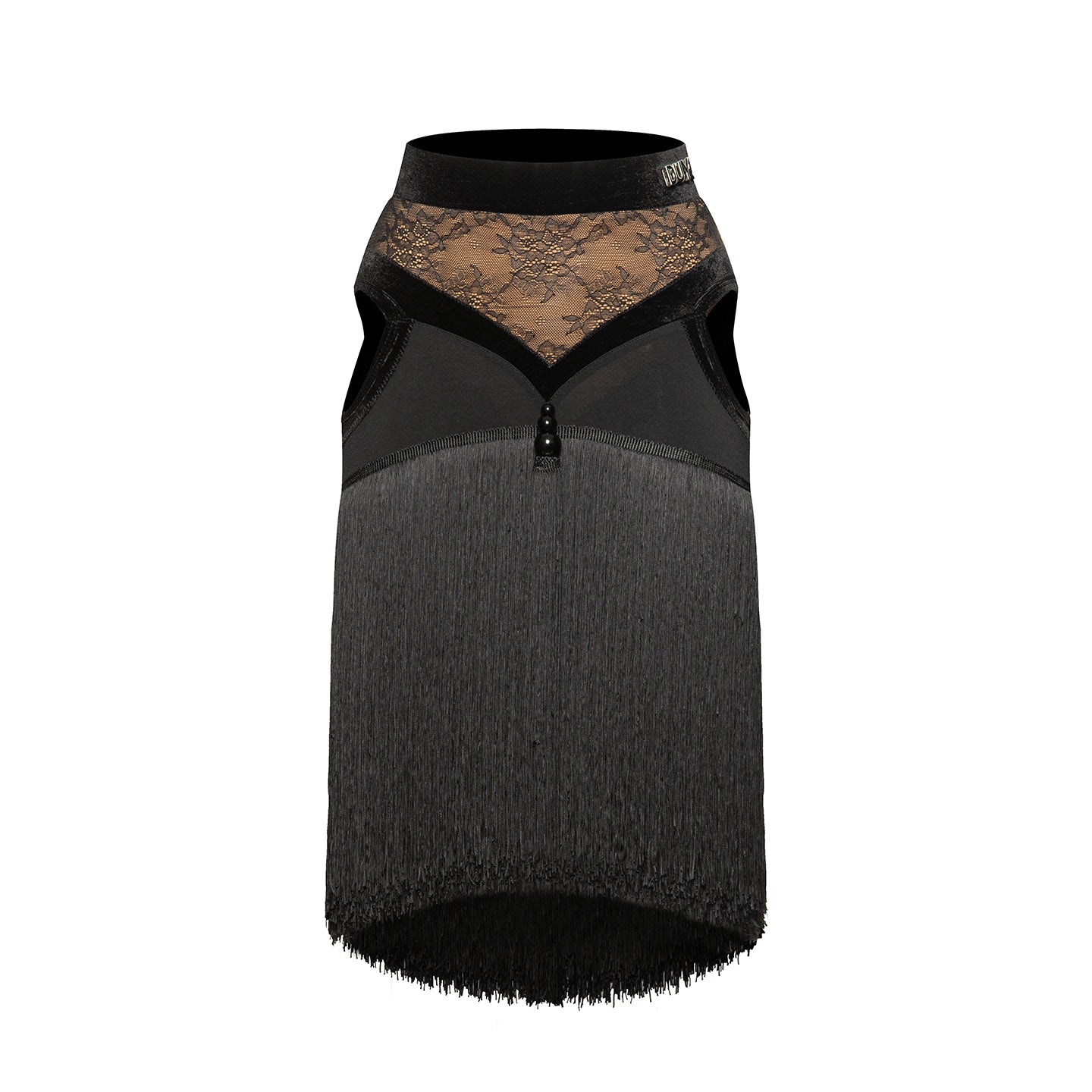 DUYQ [NSAD] 006 Hollow-out splicing skirt Latin women's practice performance clothes Class uniforms Advanced professional