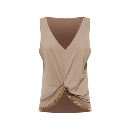 DUYQ [Polina-3] 001 Classic Minimalist Versatile Knot Top National Standard Latin Dance Practice Suit Professional