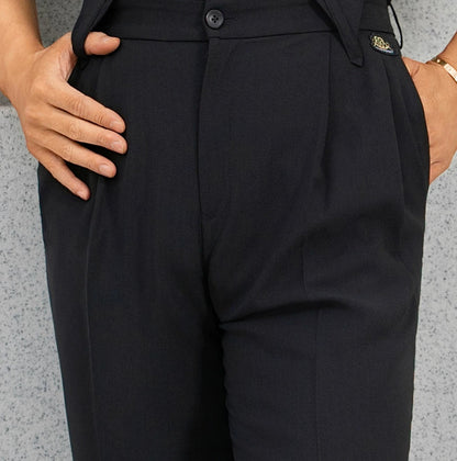 DONGXIN Men's High Waist Dance Pants, Durable & Comfortable Straight Leg Practice Trousers NK710 - Mine·Jas