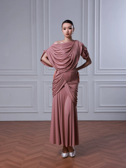 TID modern dance suit female senior split waltz dance costume elegant ballroom dance skirt B084/S053