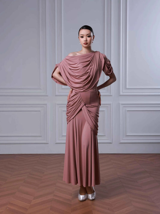 TID modern dance suit female senior split waltz dance costume elegant ballroom dance skirt B084/S053