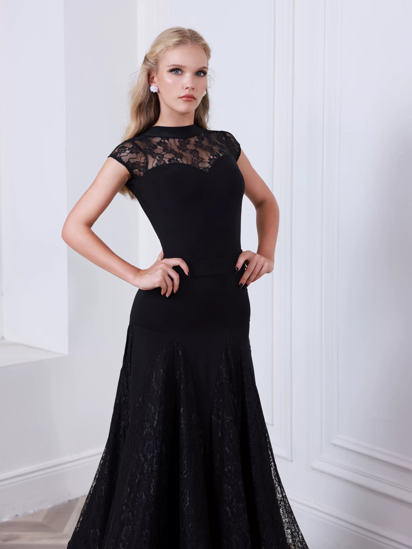 TID ballroom dance skirt and top performance ballroom dance swing skirt and top B058/S008