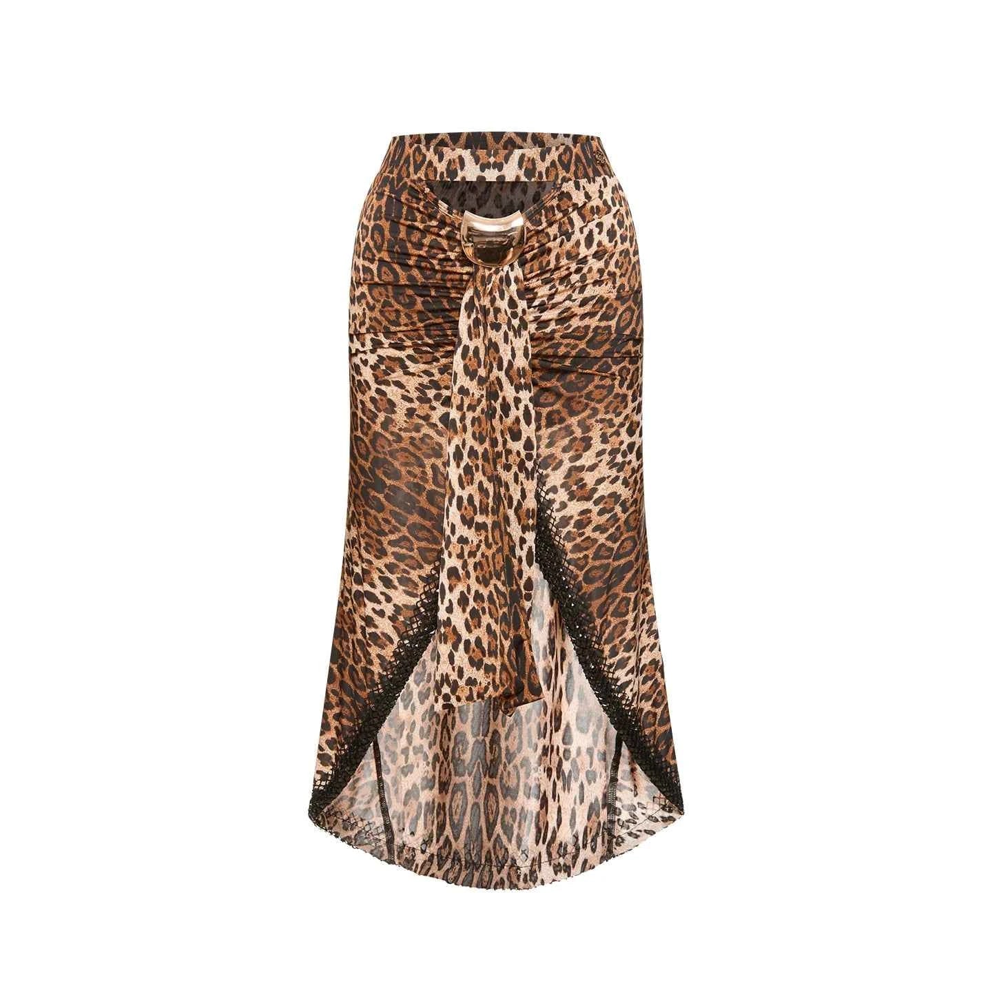 DUYQ "Leopard Hidden, Xia Ying" Latin 015 neck sling top national standard women's Latin dance practice suit new product