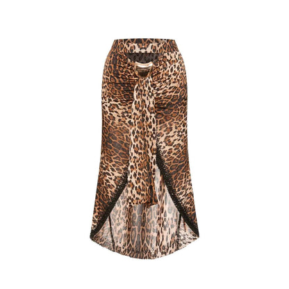 DUYQ "Leopard Hidden, Xia Ying" Latin 015 neck sling top national standard women's Latin dance practice suit new product