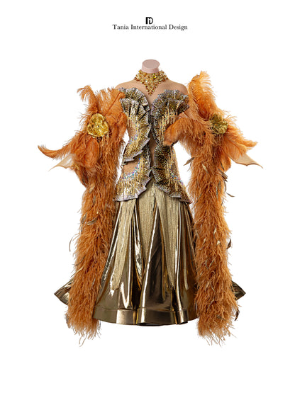 TID brand modern dance suit new women's dress ballroom dance skirt ballroom dance professional competition suit M1288
