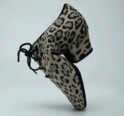 DRH-101 leopard print practice shoes social dance shoes ballroom latin