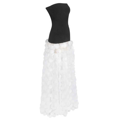 BD2627 floral long skirt