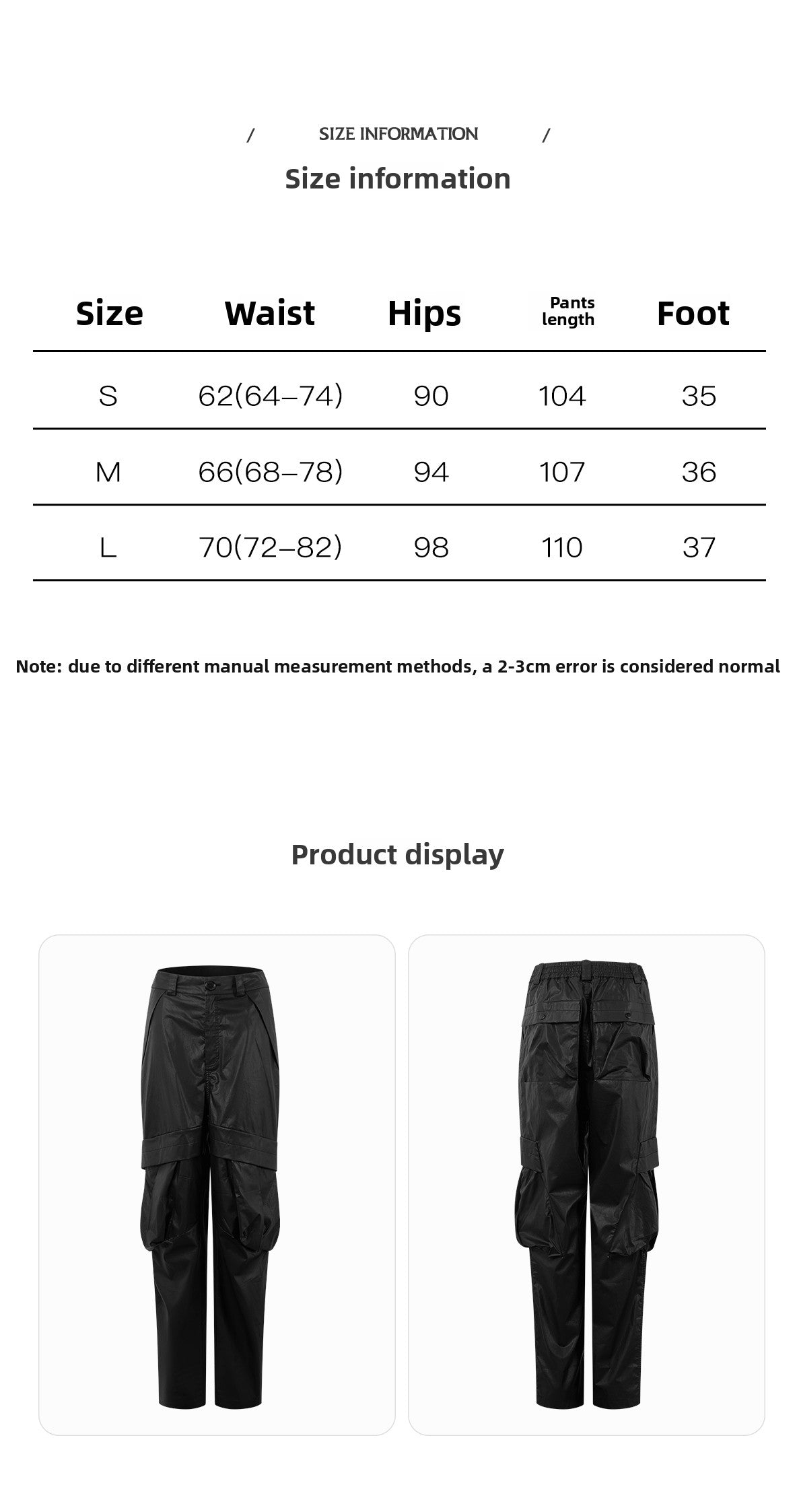 DUYQ "Female Teacher Series" 009 Glossy deconstruction three-dimensional big pocket straight trousers Latin dance suit professional