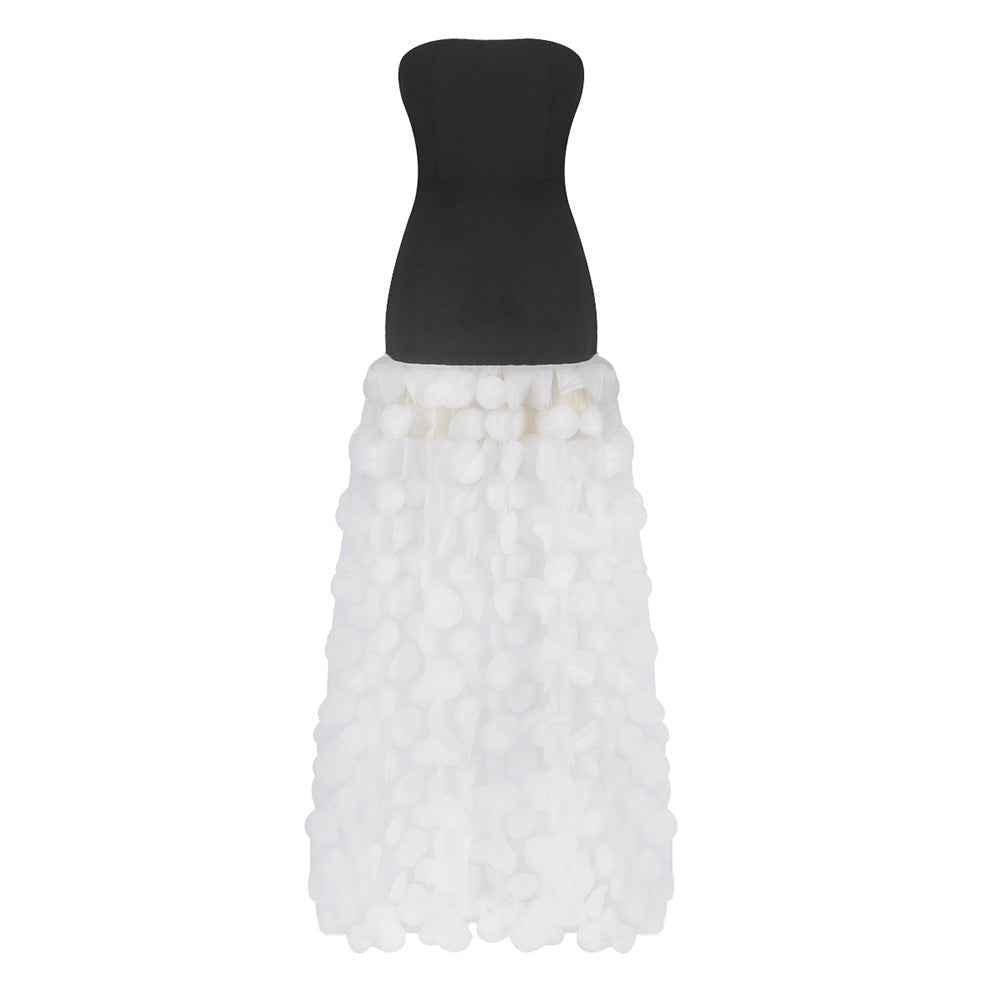 BD2627 floral long skirt