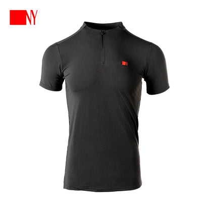 NY Nayi Modern Dance Suit Top Short Sleeve T-Shirt Men's Summer Ballroom Dance Latin Dance Practice Suit 25171S