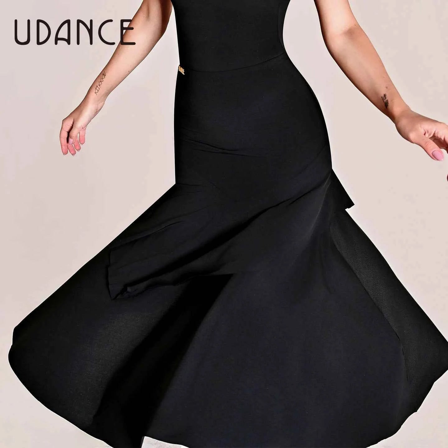 UDANCE National Ballroom Dance Bust Skirt Hip Wrap Ballroom Dance Swing Skirt Modern Skirt Waltz Modern Skirt AMD06