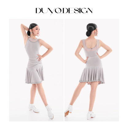 DUYQ children's style "Mountain Awakening Spring" 007 classic original top Latin dance girls practice clothes professional