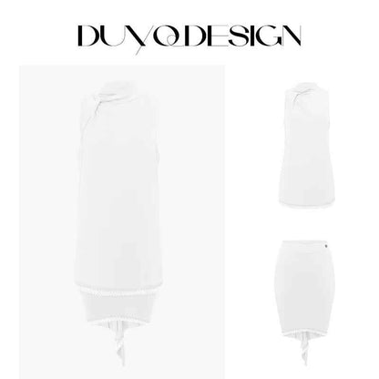 DUYQDSIGN014 Nine-color classic welfare set, including tops and skirts