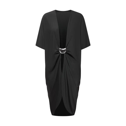 DUYQ "Mountain Awakening Rain Latin" 009 Teacher's Loose Top National Standard Women's Latin Dance Practice Suit Professional