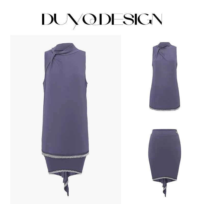 DUYQDSIGN014 Nine-color classic welfare set, including tops and skirts