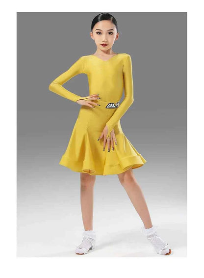 MLX.8954 Children's Latin Dance Clothing Girls' Competition Grading Standards Regulations Children's Dance Performance Clothing