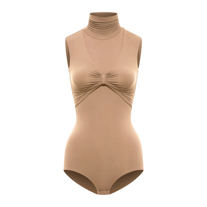 DUYQ welfare single product 029 sleeveless pile collar Basics top national standard Latin dance suit