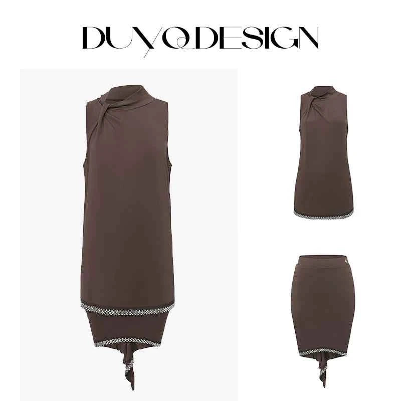DUYQDSIGN014 Nine-color classic welfare set, including tops and skirts