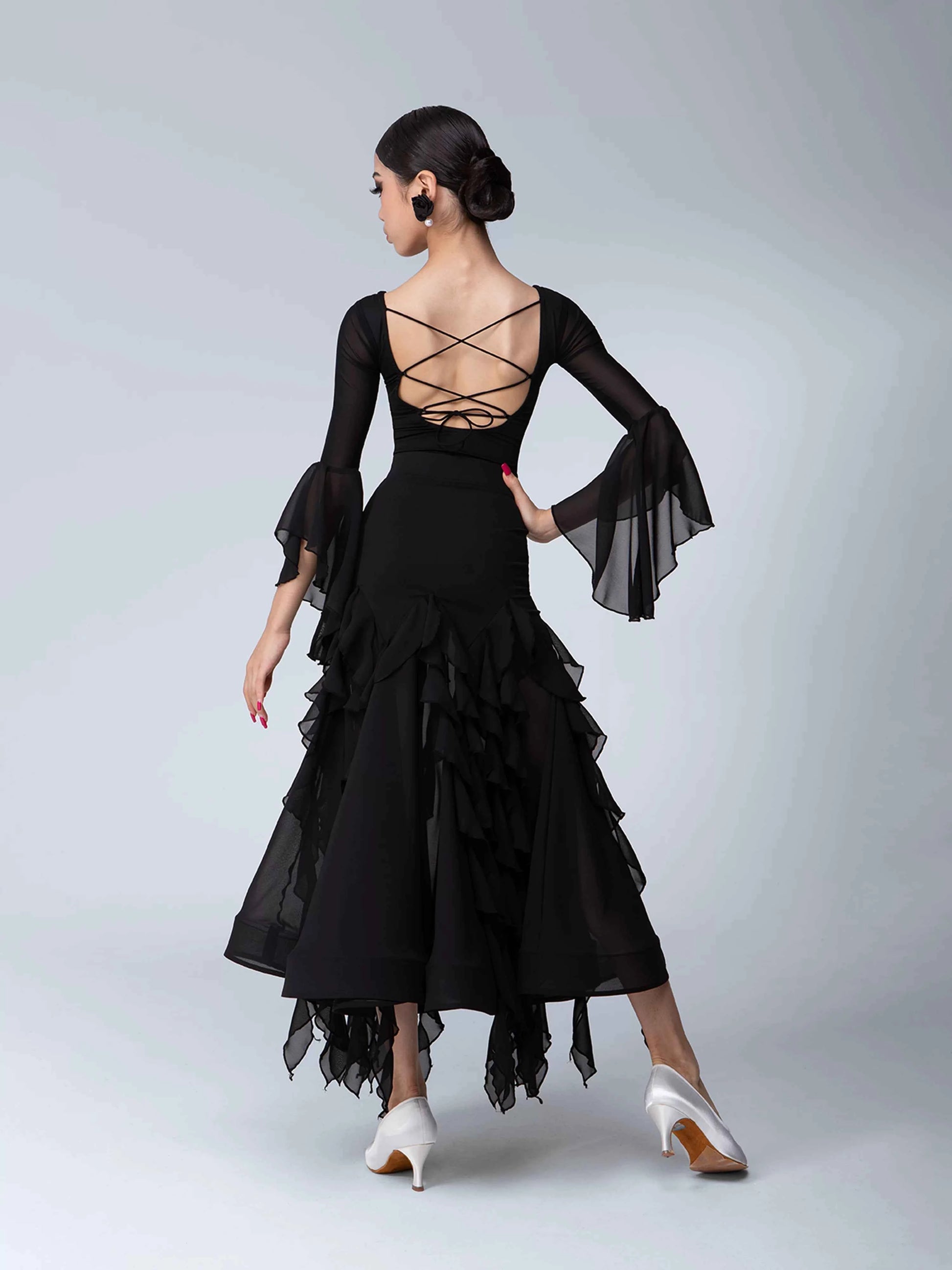TID children's modern dance skirt senior national ballroom dance performance suit girls dance suit