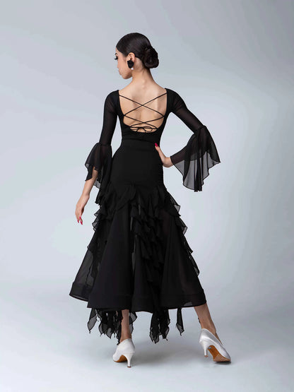 TID children's modern dance skirt senior national ballroom dance performance suit girls dance suit