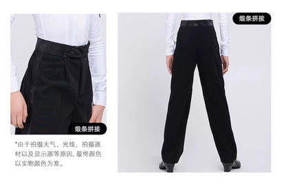 G.DANCE Latin dance boys and children high waist dance training table performance uniform trousers